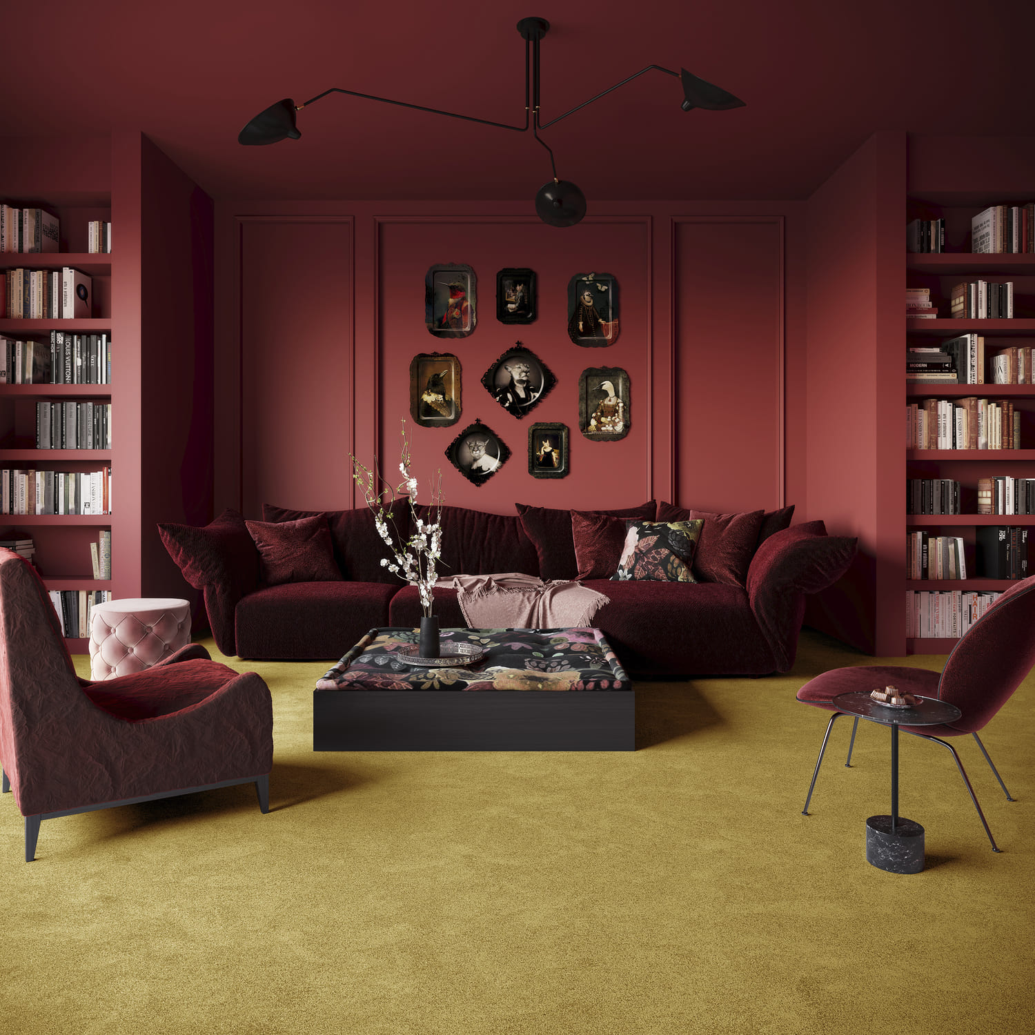 Vegg til vegg heldekkende teppe